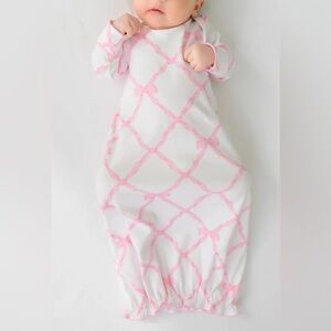 The Beaufort Bonnet Company Belle Meade Bow With Worth Avenue White 0-3 mo